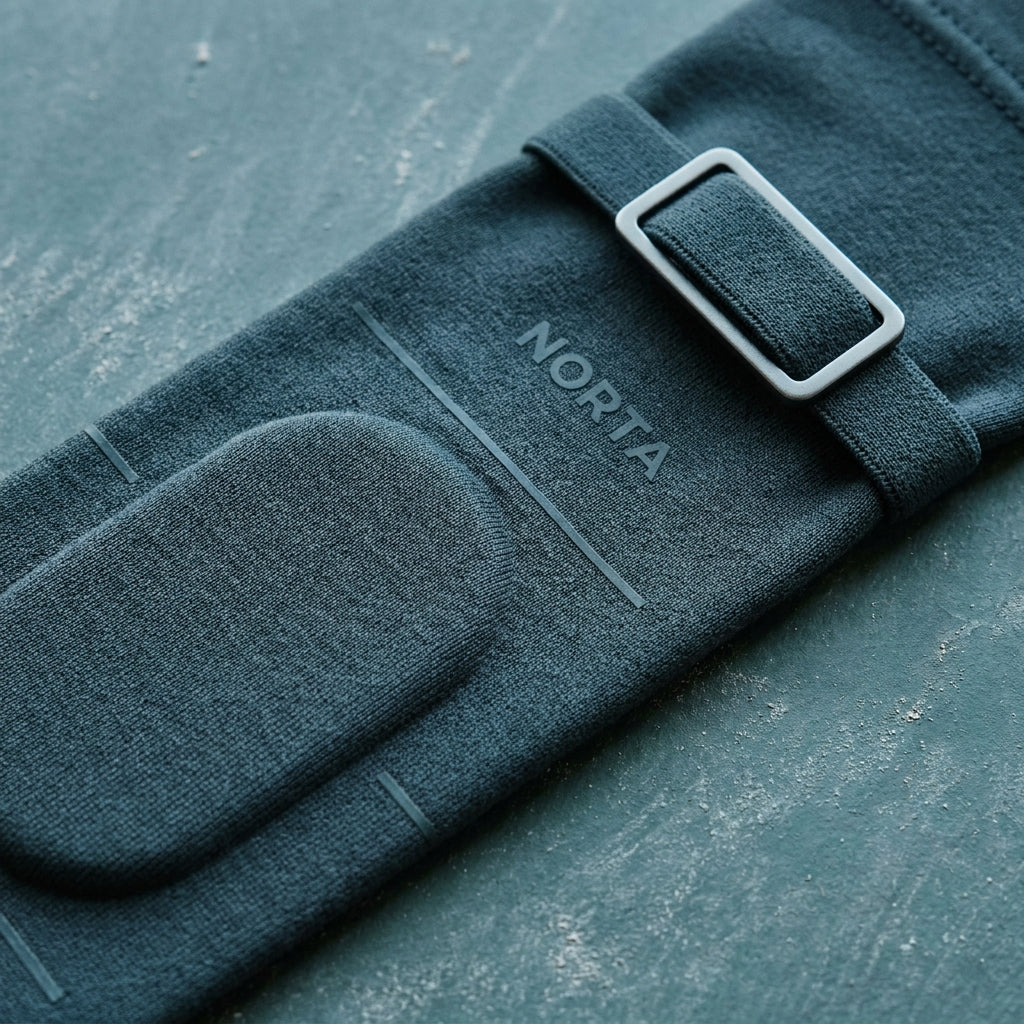 Close-up of the inner silicone grip print and compression pad